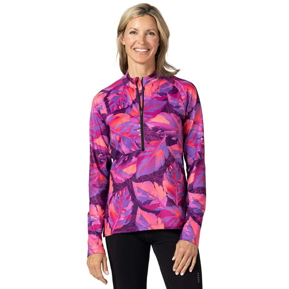 Terry Thermal Long Sleeve Bike Jersey - Women's Semi-Fitted Cycling Top - Brushed Interior for Cool Weather Riding