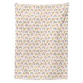 thumbnail image 3 of Ambesonne Cartoon Tablecloth Rectangular Table Cover, Rainbows Raindrops, 52"x70", Rose and Multicolor, 3 of 4