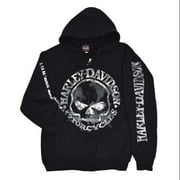 X-Large Men's Zippered Sweatshirt Jacket, Willie G Skull (XL) 30296647