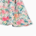 thumbnail image 5 of Toddler Girl Dress Puff Sleeve Dress Summer Dress Floral Print Lace Light Dress Sundress Of Casual Skirt Kids Sundress,Size 7 Years-8 Years, 5 of 6