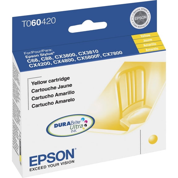 Epson, EPST060420, T060120/220/320/420 Ink Cartridges, 1 Each