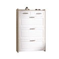 thumbnail image 4 of Hommoo 4-Tier Shoe Storage Cabinet with 3 Flip Drawers, Shoe Cabinet Storage Organizer for Entryway, White & Oak, 4 of 6
