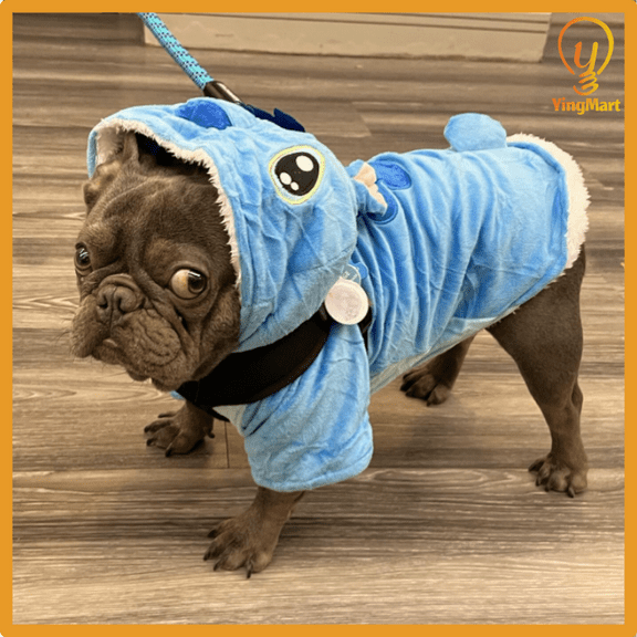 Four-Leg Pet Costume Jumpsuit for Cats Warm Autumn Winter Cute Halloween YingMart Dog Outfit (Stitch, S)