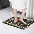 thumbnail image 4 of Black Christmas Santa Pattern Flannel Non Slip Door Rugs,Washable Door Mats Indoor,Decorative Door Mats,Dirt-Resistant and Absorbent Doormat for Entrance,Bedroom,Kitchen,Bathroom,31.5x17in(80x43cm), 4 of 4