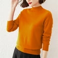 thumbnail image 2 of zbxnLI Womens Mock Turtleneck Sweater Thin Knit Long Sleeve Tops for Women Fall Winter Pullover Sweaters, 2 of 3