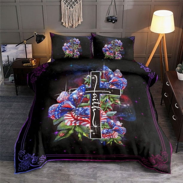 Juego de cama Jesus Faith Butterfly Lt11