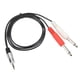 thumbnail image 1 of Cable de sonido divisor Y resistente al enchufe 33 pies flexible de 35 mm a doble cable de 635 mm para micrófono y altavoz Fugacal Otros, 1 of 8
