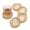 Amber, variant on Modern Clear Coasters Set of 5- Glass Cute Coasters for Drinks Crystal Coaster Round Chic Cup Mat Cute Coffee Table Coaster for Kitchen, Bar, Dining Room, Living Room, Patio(Amber)