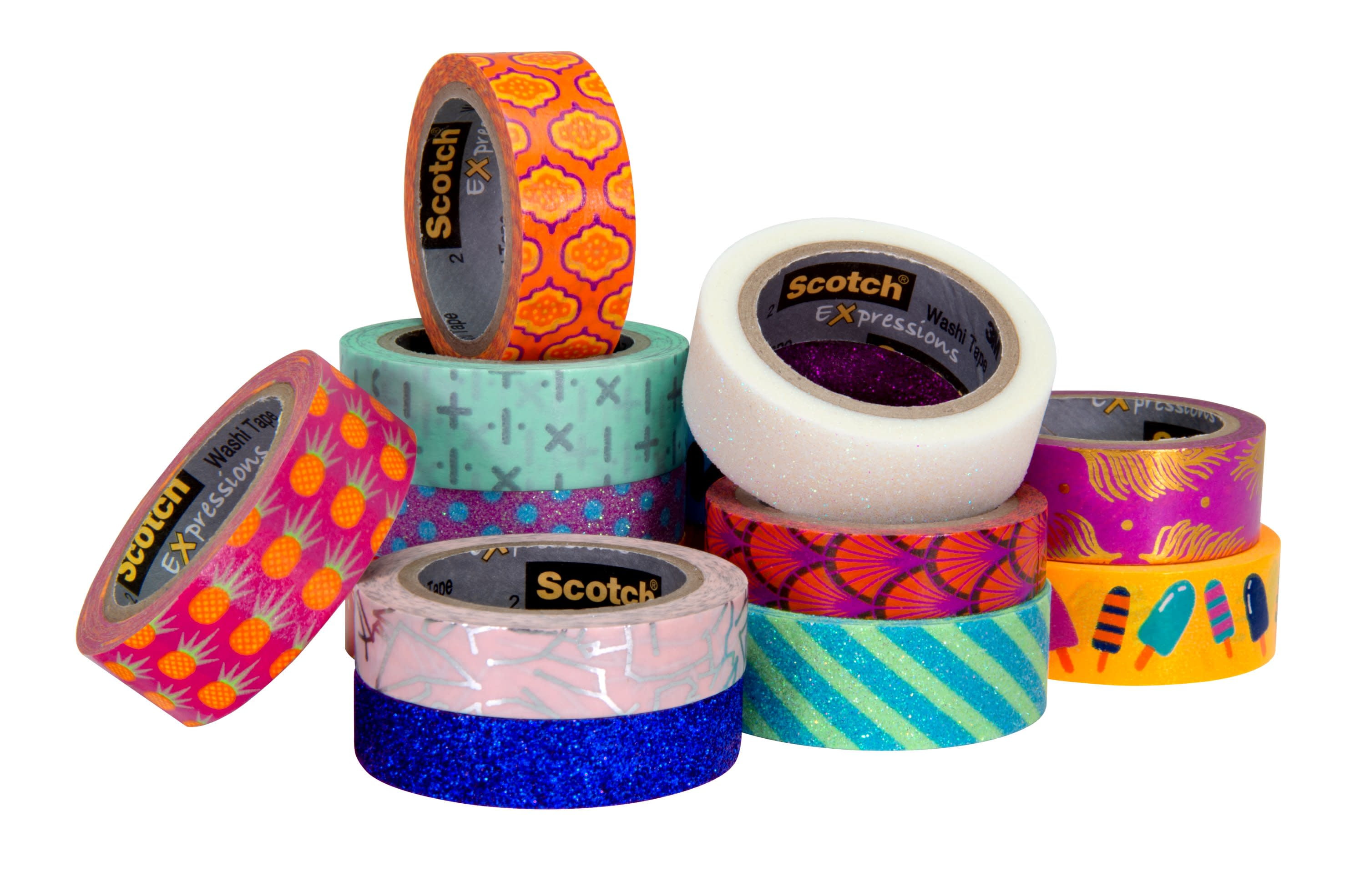 Scotch Expressions Washi Tape, Navy Blue & White, 59 x 393, 1 Roll