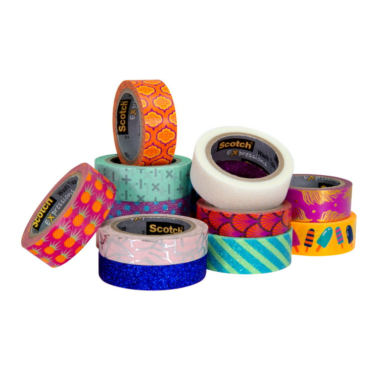  Blue Painters Washi Tape Set - 3 Rolls Multi Size Pack -  Delicate Surfaces - No Residue Masking Tape - Heat Resistant for Painting -  Drafting Craft Artist - Thin Thick (
