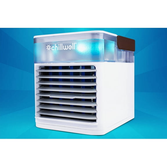 ChillWell Portable Air Cooler, 4-Speed Portable Mini Cooler with Humidifier, USB-Rechargeable