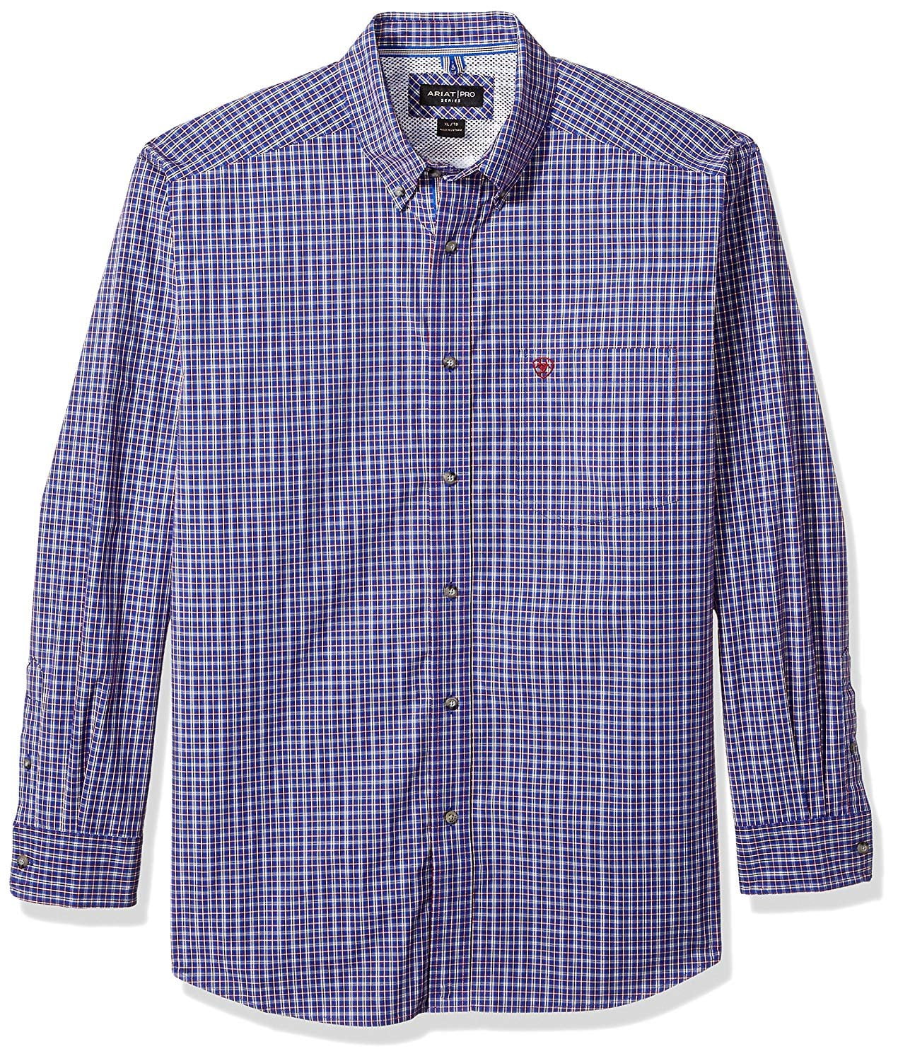 Ariat Mens Big and Tall Classic Fit Long Sleeve Button Down Shirt