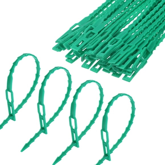 Uxcell 300-Pack Plant Twist Ties 7 Inch Plastic Twist Ties Adjustable Garden Plant Ties for Indoor/Outdoor Green