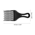 thumbnail image 4 of Afro Pelo Peine Pequeño Pelo Tenedor Peine, Peluquería Estilismo Herramienta para Rizado Pelo para Hombre Mujer Plástico, Negro, 4 of 7