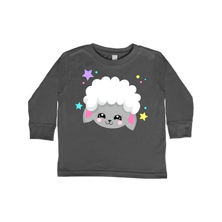

Inktastic Cute Easter Lamb with Stars Gift Toddler Boy or Toddler Girl Long Sleeve T-Shirt