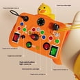 thumbnail image 2 of Vogacara Juguete LED de mano de obra exquisita para jugar y aprender con seguridad Los juguetes con interruptores de luz LED están ocupados Videojuegos portátiles azul, 2 of 6