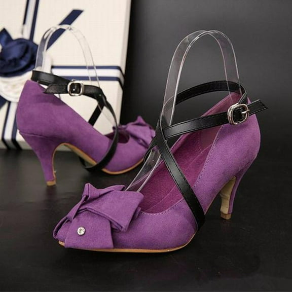 FELTECHELECTR 1 Pair Anti-Loose Shoe Straps with Buckle for Women High Heels Accessories Black 58cm in Length