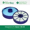 2 - Dyson DC33 (DC-33) Pre Motor Washable & Reusable Replacement Filters, Part # 919563-01.  Designed by FilterBuy to fit Dyson DC-33 Multi Floor Upright Vacuums