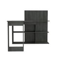 thumbnail image 3 of Tuhome Modern Engineered Wood Charcoal Masai Computer Desk, 3 of 5