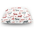 thumbnail image 4 of GZHJMY Christmas Reindeer Throw Pillow Cover 20 x 20 Inch, Soft Square Cushion Case for Home Couch Sofa Bedroom Car Farmhouse Decor Home Decor, 4 of 7