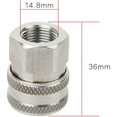 thumbnail image 4 of Qucyy Pressure Washer Adapter Kit, Quick Disconnect Kit, 3/8 Female Fitting, 5000 PSI, 4 of 5