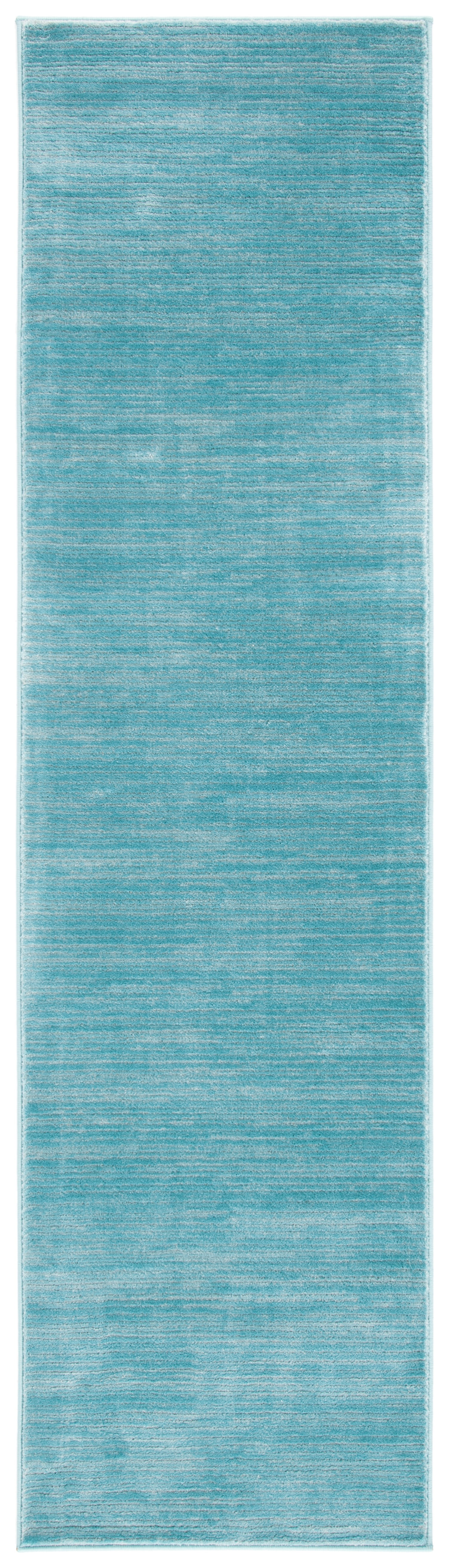 SAFAVIEH Vision Adrasteia Overdyed Solid Runner Rug, Aqua, 2'2" x 20' - Modern Design, Aqua, Non-Shedding & Easy Cleaning, Ideal for Living Room, Bedroom, Dining Space, Entryway, Hallway, Kitchen