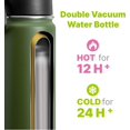 thumbnail image 3 of czcpp-12 oz Water Bottle for Kids-Small Insulated Water Bottle with Straw-Stainless Steel Double Wall Vacuum Sports Water Bottle for School (Grass Green), 3 of 4