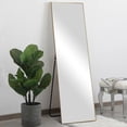 thumbnail image 2 of NeuType Gold Floor Mirror with Stand Large Full Length Mirror Modern Wall Mounted Mirror 59" x 20", 2 of 7