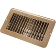 thumbnail image 1 of 4 x 8 in. Dampered Metal Floor Register, Brown, 1 of 1