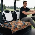 thumbnail image 4 of Bulopur Tropical Club Car Golf Cart Seat Covers Soft Golf Cart Towel Seat Covers for All Season Suitable for EZGO, Yamaha, Club Car, 4 of 8