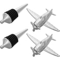 thumbnail image 5 of Tapón de botella de champán de metal con forma de avión para bar, 5 of 5