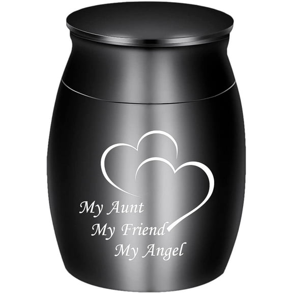 1.57 Inches Small Keepsake Urns Ashes Mini Cremation Urns for Ashes Stainless Steel Memorial Ashes Holder/ Mini Pet Ashes Urn For Mom/Sister/Son/Husband/Dad/Daughter