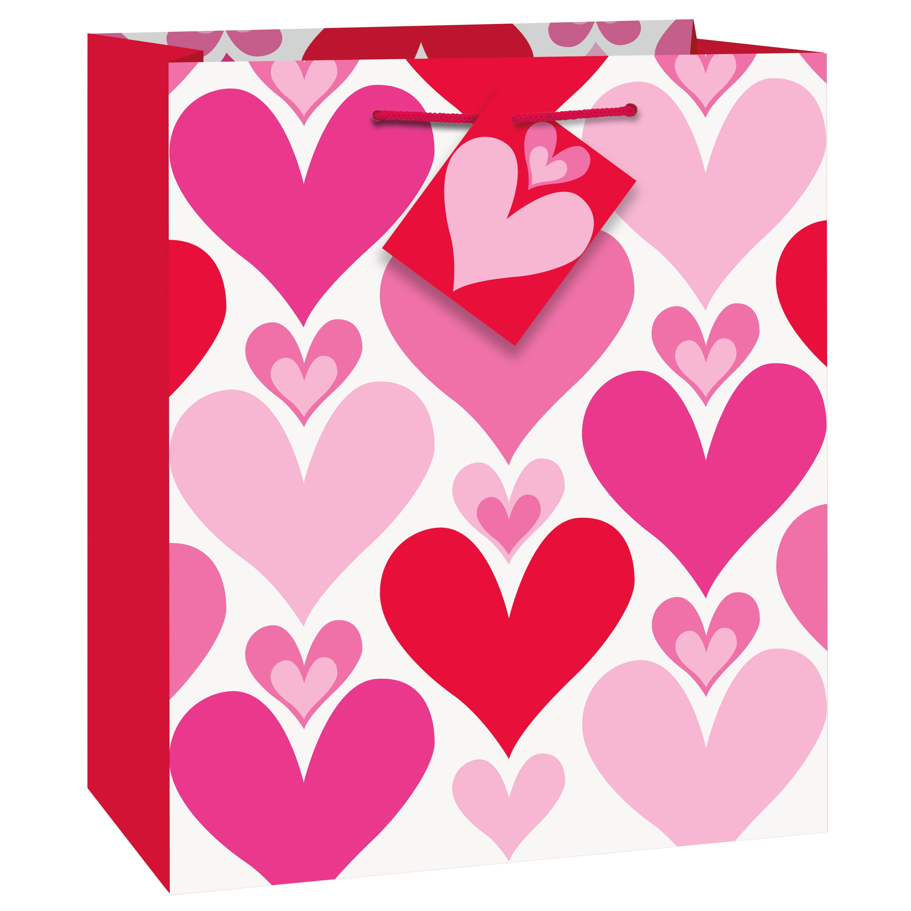 Details about   Valentines Gift Bag Red Pink Hearts Engagement Weddings Medium with Tag 