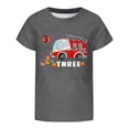 thumbnail image 5 of Toddler Kids Girls T Shirts Short Sleeve Crewneck Top Playful Letter Print For Casual Tee For Cute Outfits Casual Blouse 18-24 Months, 5 of 5
