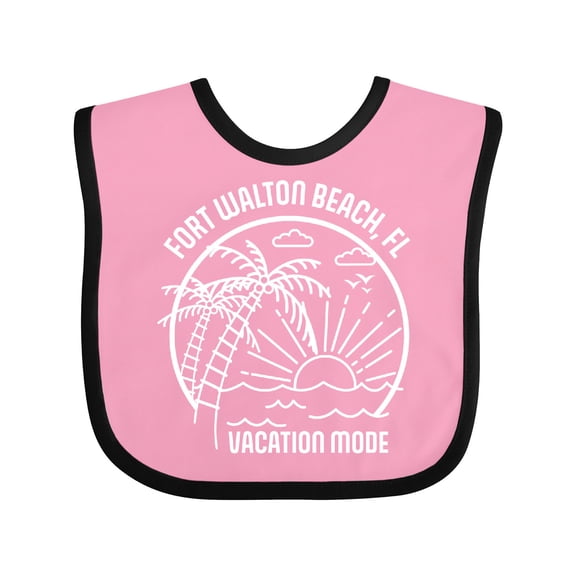 Inktastic Summer Vacation Mode Fort Walton Beach Florida Boys or Girls Baby Bib