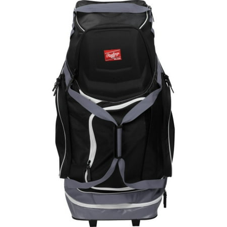 Equipment Wheel Bag - Rawlings Wheeled Equipment Bag - Black