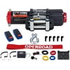 OPENROAD 5000Lbs 12 Volts Electric Winch, Winch for ATV/UTV/Boat, 5000Lbs /2267kg Electric Winch Kit, with 15m/49ft Winch Cable, Towing Off-Road Electric Winch Recovery kit (5000Lbs Black)
