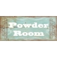 thumbnail image 2 of Greene, Taylor 14x8 White Modern Wood Framed Museum Art Print Titled - Powder Poom, 2 of 4