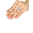 thumbnail image 5 of 1/2 Carat T.W. Diamond Criss-Cross Shank Halo Cluster 10kt White Gold Engagement Ring, 5 of 5