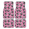 thumbnail image 1 of Lsque Cute Panda Print 4-Piece Floor Mats, Heavy-Duty Rubber Liners, Anti-Slip Design, All-Season Automotive Protection, Vehicles, Cars, Trucks, and SUVs, 1 of 7