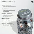 Sharper Image® Digital Coin Jar with LCD Screen, Keeps Track Of Balance