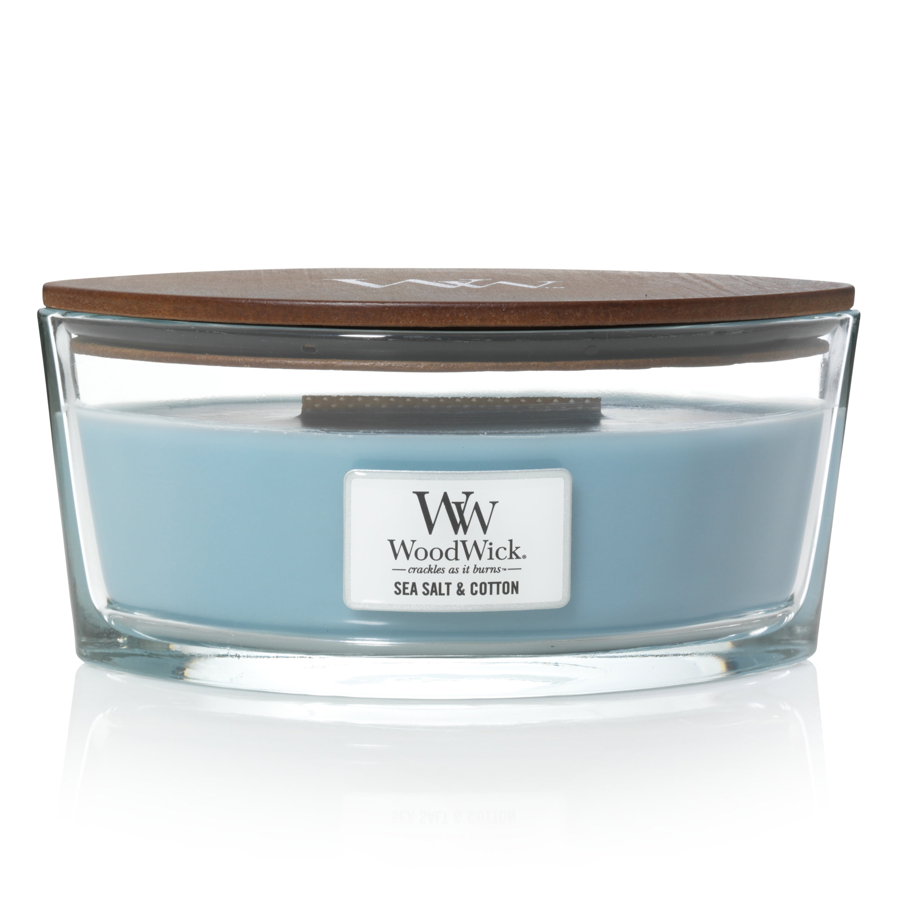WoodWick Ellipse Candle, Sea Salt & Cotton