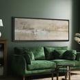 thumbnail image 3 of Large Framed Canvas Print Neutral Beige and White Textured with a Weathered LookWall Art Decorative Ready to Hang Painting for Living room Bedroom 60x20 inches Black Frame, 3 of 9