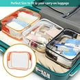 thumbnail image 3 of Linyer Transparent Wash Bag PVC Toiletry Pouch Bags Zipper Closure Cosmetics Luggage Organizer Travel Portable Handbag Supplies Men Orange, 3 of 6