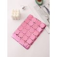 thumbnail image 1 of XmhyTop 5 Pack Petits Carrés Roses Rideau de Fond en Feuille, 3.28 Pieds x 8.2 Pieds Rideaux Métalliques à Franges Décor, 1 of 4