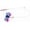 Blue, variant on Kat Fly 2 Inch Handmade Cat Toy Teaser Butterfly with 19 Inch White Wand - Black Natural Material Toy