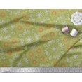 thumbnail image 2 of Soimoi Poly Georgette Fabric Filigree Damask Print Sewing Fabric Yard 42 Inch Wide, 2 of 3