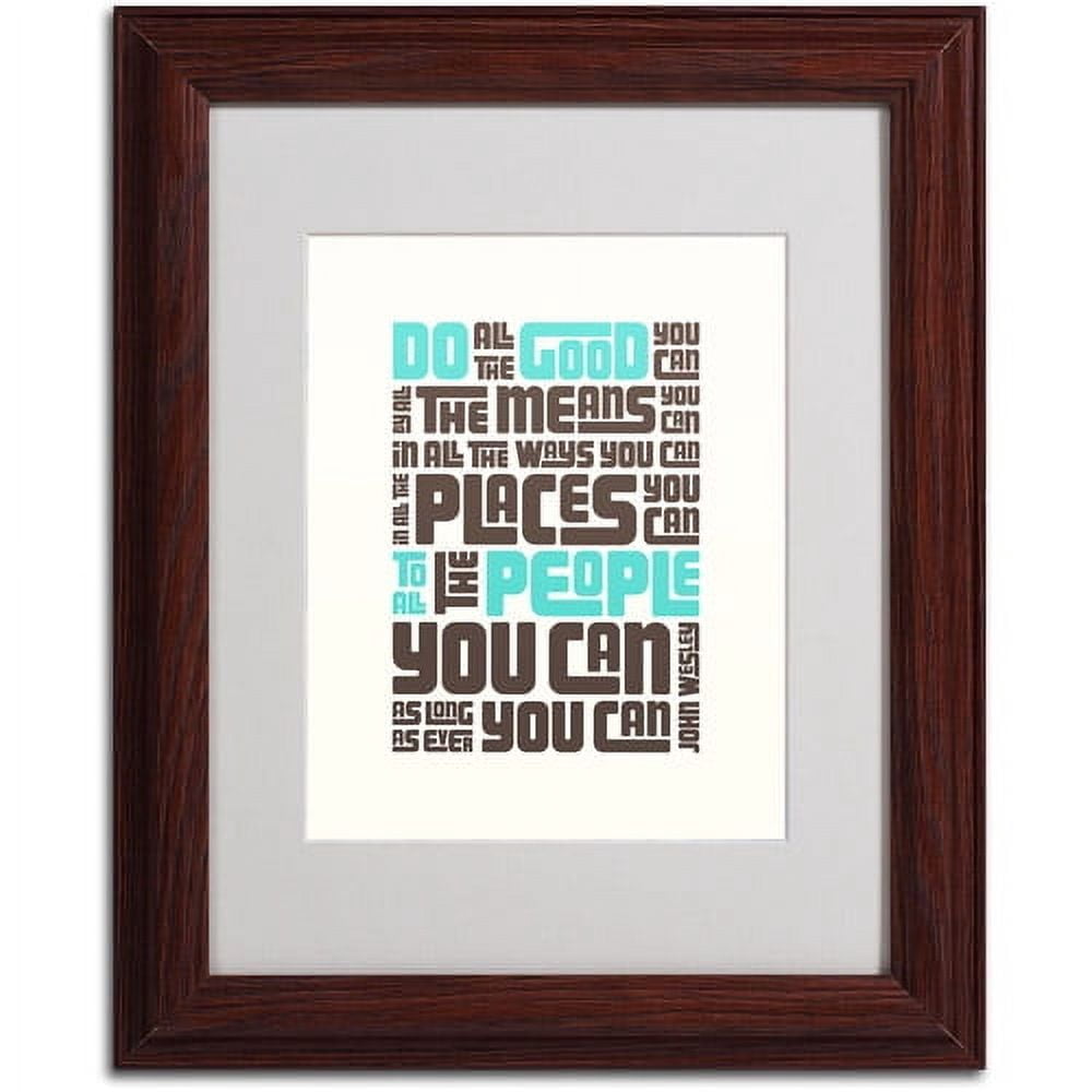 Trademark Fine Art "Do Good IV" Canvas Art by Megan Romo, Wood Frame