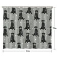 thumbnail image 5 of Black Labrador Shower Curtain 84"x72" ,Bathroom Decorative Shower Curtains Set with 12 Hooks,Modern Waterproof Washable Shower Curtain, 5 of 6