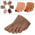 thumbnail image 2 of HILABEE Silicone Nail Practice Foot Model Mannequin Fake Toes for Nail Left D, 2 of 9